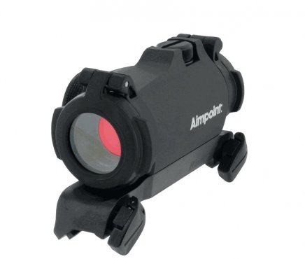 Das Aimpoint Micro H2 mit Blaser Sattelmontage und 2 MOA